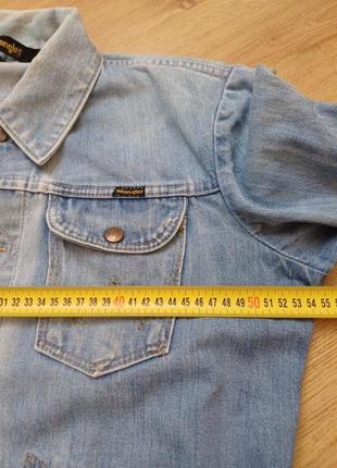 Куртка джинсовая (елочка) винтажная 70х-80х wrangler mc2-01-a размер 383 фото