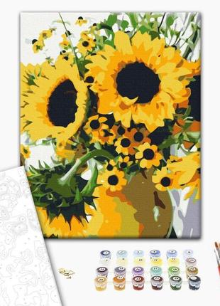 Картина за номерами "букет соняшників", "bs52719", 40x50 см