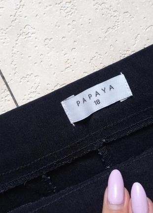 Утягивающие черные брендовые штаны капри скинни с высокой талией papaya, 18 размер.5 фото