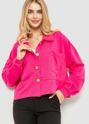 Жакет жіночий двонитка, колір рожевий, розмір l, 115r0519