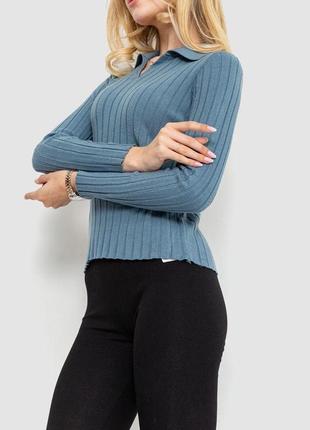 Кофта жіноча однотонна, колір джинс, розмір s-m, 204r0183 фото