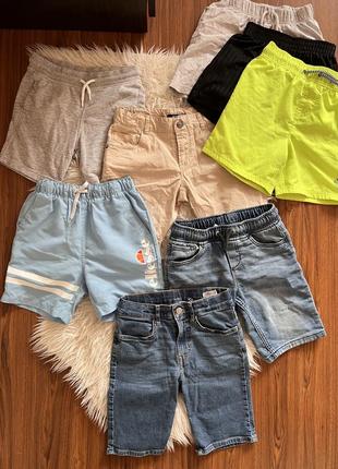 Набор шорты на лето джинсовые пляжные 7-8 лет