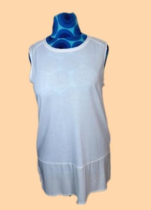Белоснежная блуза с шикарным составом люкс бренда luisa cerano 50 размер