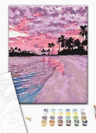 Картина за номерами "рожевий захід", "bs28241", 40x50 см
