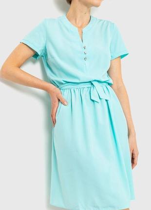 Сукня однотонна, колір м''ятний, розмір s, 230r006-11