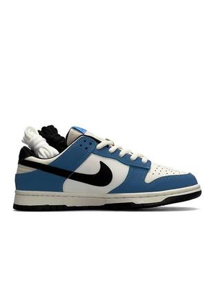 Мужские кроссовки синие с черным nike sb dunk low jackman wheels