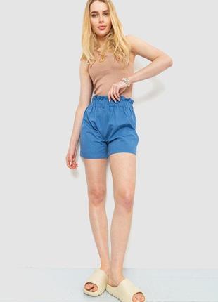 Шорти жіночі класичні з манжетом, колір джинс, розмір s-m, 214...2 фото