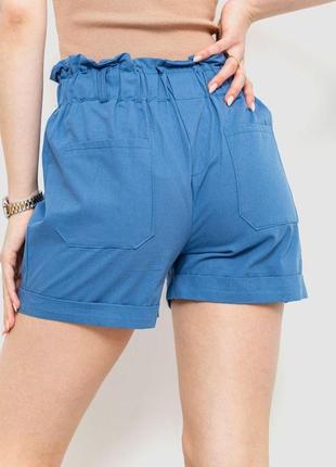 Шорти жіночі класичні з манжетом, колір джинс, розмір s-m, 214...3 фото