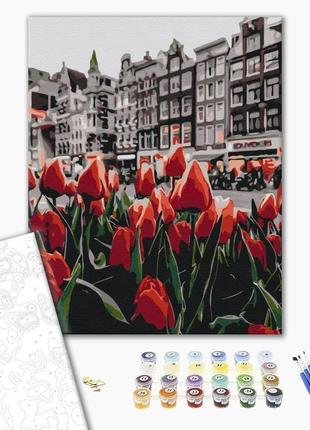 Картина за номерами "тюльпани амстердаму", "bs34169", 40x50 см