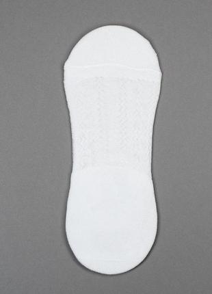 Білі слідки з фактурним візерунком, розмір 36-412 фото