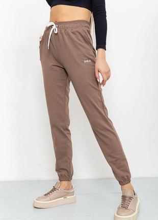 Спорт штани жіночі двонитка, колір мокко, розмір l, 129r14663 фото