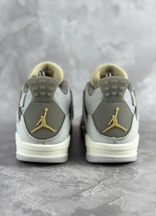 Nike air jordan retro 4 женские кожаные кроссовки оригинал размер 37.56 фото