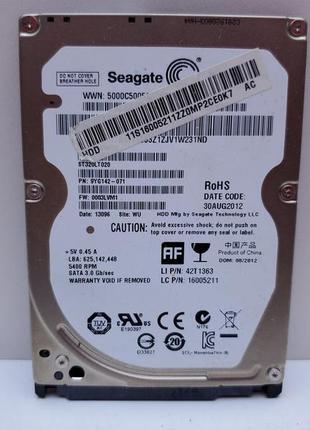 Жорсткий диск seagate 320gb 5400rpm 8mb 2.5" sataii ноут/нетбук