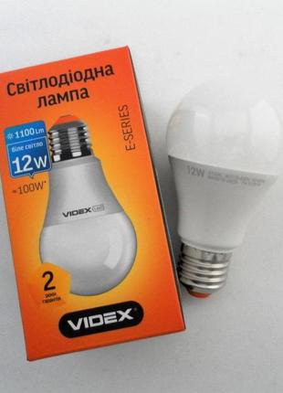 Led лампа videx a60e 12w e27 4100k 220v2 фото