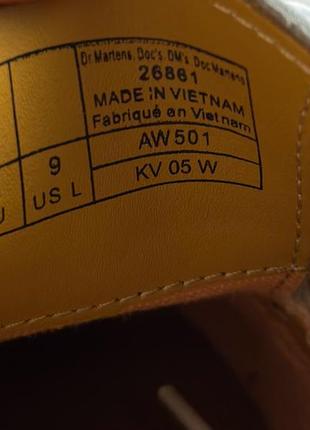 Dr. martens женские кожаные туфли оригинал размер 419 фото