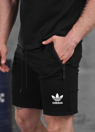 Трикотажные шорты adidas black 86981