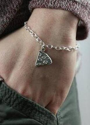 Браслет піца pizza шматочок піци для друзів best friends