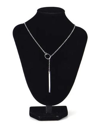 Підвіска коло і паличка пензлик кольє намисто кисть геометрія