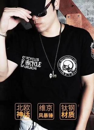 Кулон підвіска молот тора валькнут символ одіна вікінгів з рунами