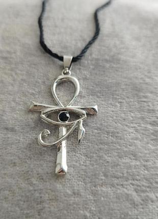 Кулон єгипетський хрест життя "anch" анкх та єгипетське око го...