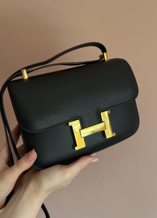 Сумка hermes constance 23 из зернистой кожи.