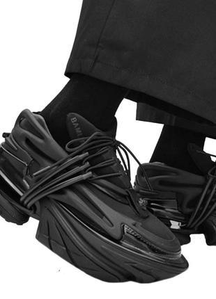 Женские кроссовки в стиле balmain 39 (25 см) черный n-118894 фото