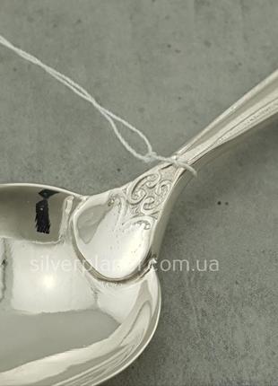 Срібна кавова ложка "улюблена"2 фото