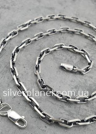 Срібний ланцюжок чоловічий якірного плетіння. цепочка срібло 9...3 фото
