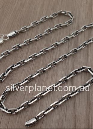 Срібний ланцюжок чоловічий якірного плетіння. цепочка срібло 9...7 фото