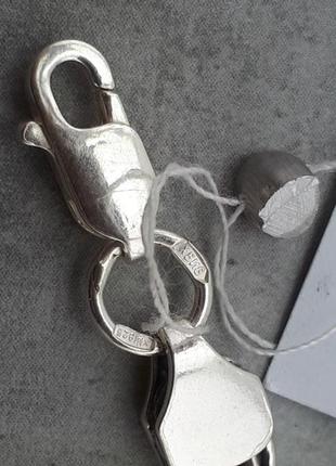 Чоловічий срібний ланцюжок бісмарк з ланкою 6 мм7 фото