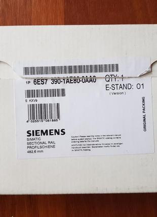 Профільна шина siemens 6es7390-1ae80-0aa0