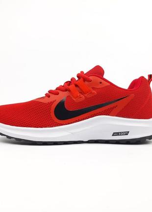 Nike zoom pegasus красные на белой кроссовки мужские найк зум весенние летние демисезонные демисезон низкие текстильные сетка легкие отменное качество