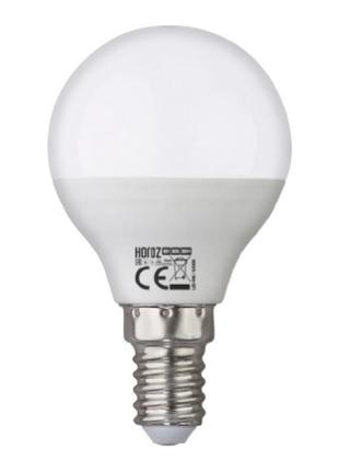 Лед лампа кулька 10w е27 4200к нейтральне світло elite-10 horoz