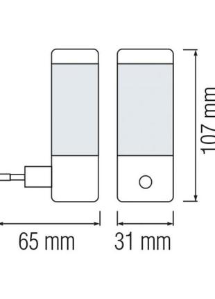 Нічник led dora 0.4w horoz2 фото