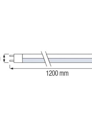 Лампа світлодіодна led tube-120 см 18w t8 6400к 120см horoz el...2 фото
