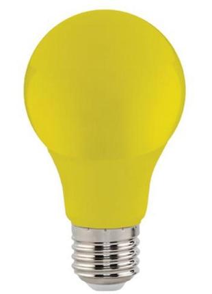 Світлодіодна лампа spectra 3w e27 а60 horoz жовта