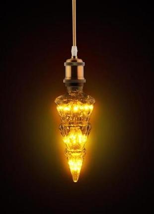 Світлодіодна лампа pine 2w янтарна horoz