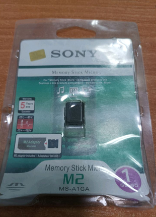 Картка пам'яті sony memory stick micro m2 1gb