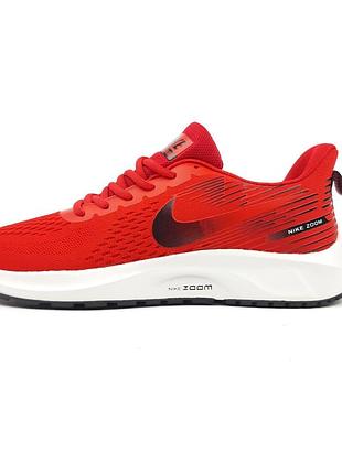 Nike zoom pegasus красные кроссовки кеды мужские найк зум текстильные сетка легкое качество весенние летние демисезонные демисезонные