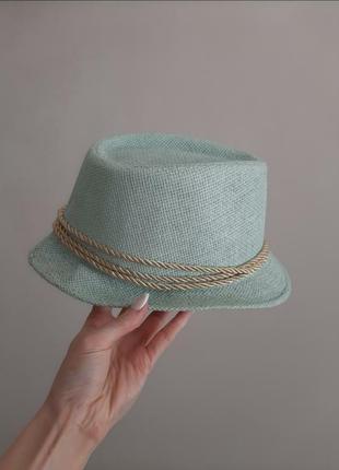 Річна капелюх з невеликими полями колір м'яти2 фото