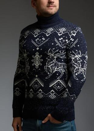 Теплий светр з оленями mega2 фото