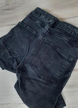 Супер класні джинси zara темно-сині на гудзиках3 фото