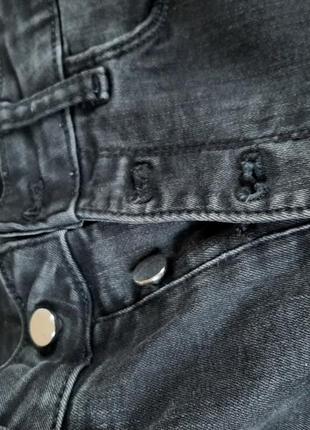 Супер класні джинси zara темно-сині на гудзиках6 фото