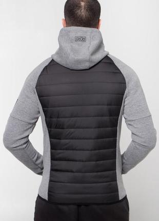 Осіння та весняна куртка для чоловіків сірий з чорним2 фото