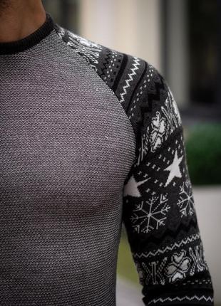 Лонгслив светр з класними новорічними рукавами3 фото