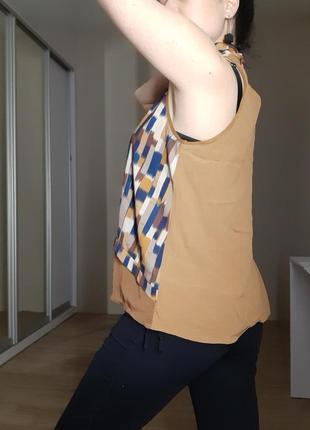 Блуза з високим горлом без рукавів на літо zara2 фото