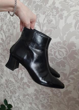 Стильні туфлі черевики на зручному товстому каблуці zara6 фото