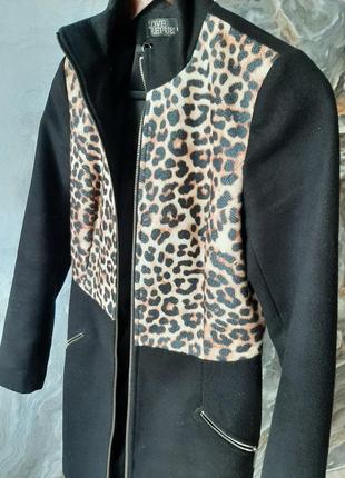 Осіннє пальто з принтом леопард5 фото