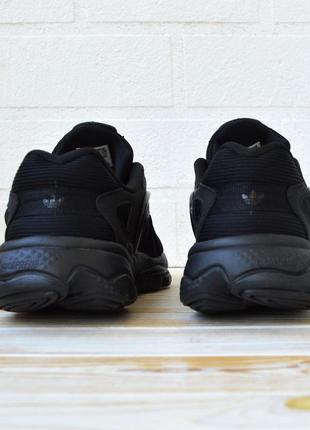 Adidas oztral кросівки кеди чоловічі адідас весняні літні демісезонні демісезон низькі нубук сітка текстильні легкі чорні топ якість ліцензія5 фото