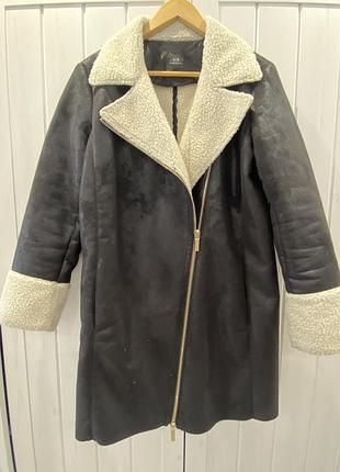 Пальто на овчине дубленка armani
